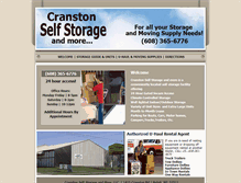 Tablet Screenshot of cranstonselfstore.com